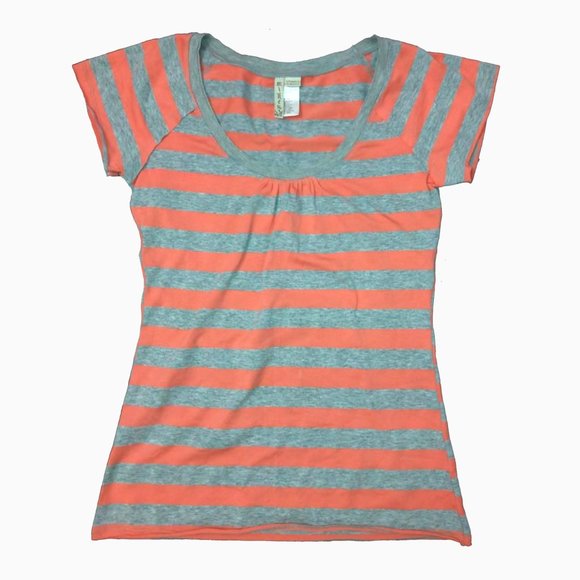 Scoop neck striped tee - Picture 1 of 2